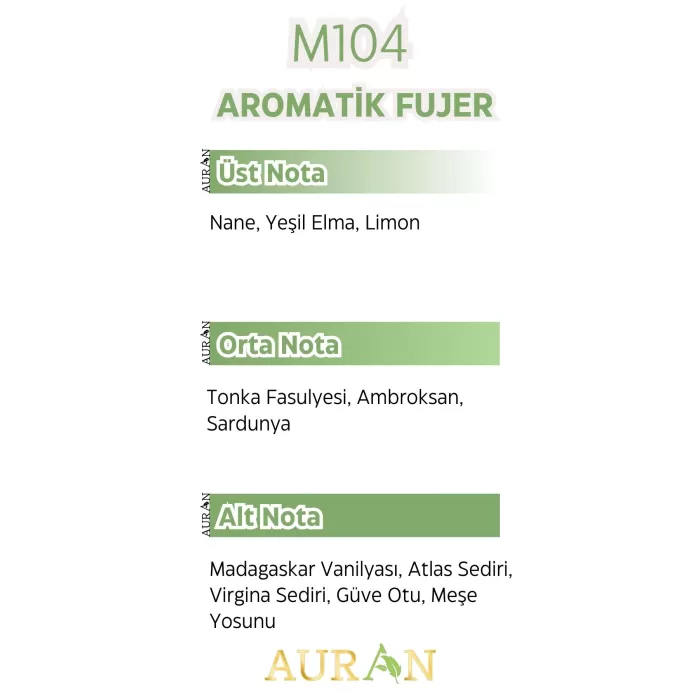 AURAN M104 - Eros Erkek Parfüm AROMATİK FUJER 50ml