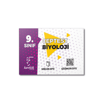 9.Sınıf Biyoloji Cep Test Karekök Yayınları