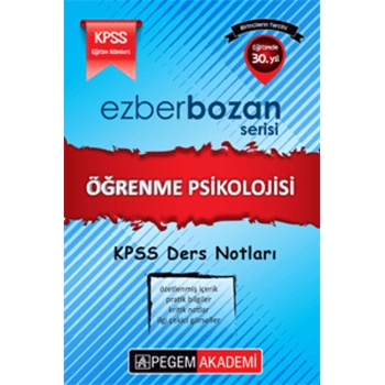 KPSS Ezberbozan Eğitim Bilimleri Öğrenme Psikolojisi Ders Notları