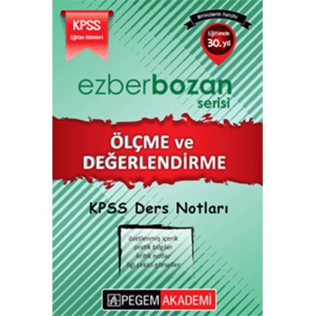 KPSS Ezberbozan Eğitim Bilimleri Ölçme ve Değerlendirme Ders Notları