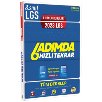 2023 LGS 1. Dönem 6 Adımda Tüm Dersler Hızlı Tekrar