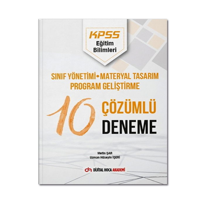 2022 KPSS Eğitim Bilimleri Program Geliştirme Çözümlü 10 Deneme Dijital Hoca Akademi