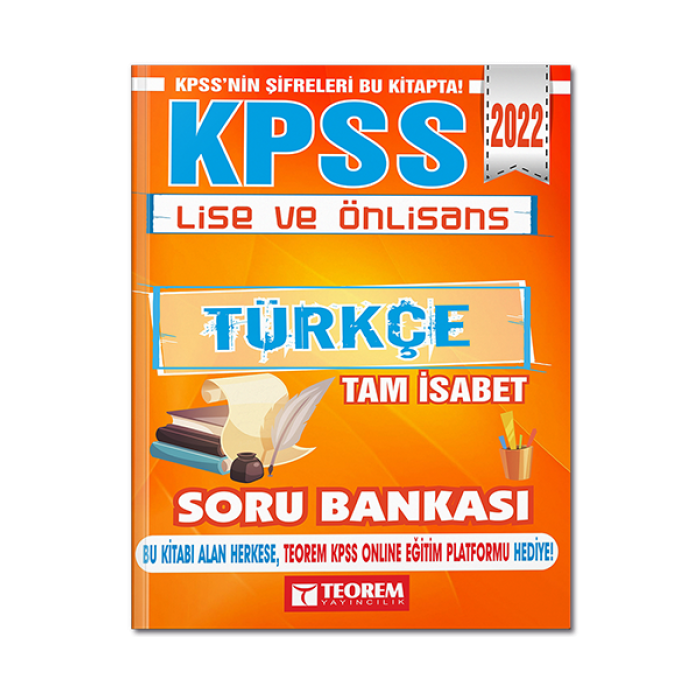 2022 KPSS Lise ve Önlisans Tam İsabet Türkçe Teorem Yayıncılık