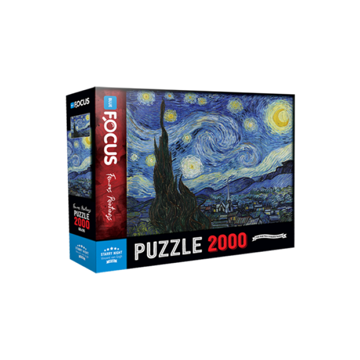 2000 Parça - Starry Night Yıldızlı Gece Blue Focus Games