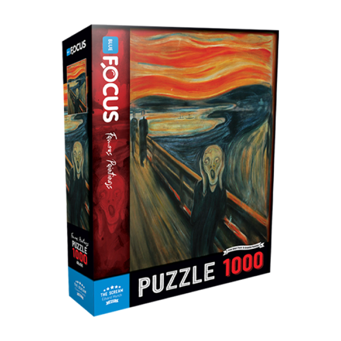 1000 Parça - The Scream Çığlık Blue Focus Games