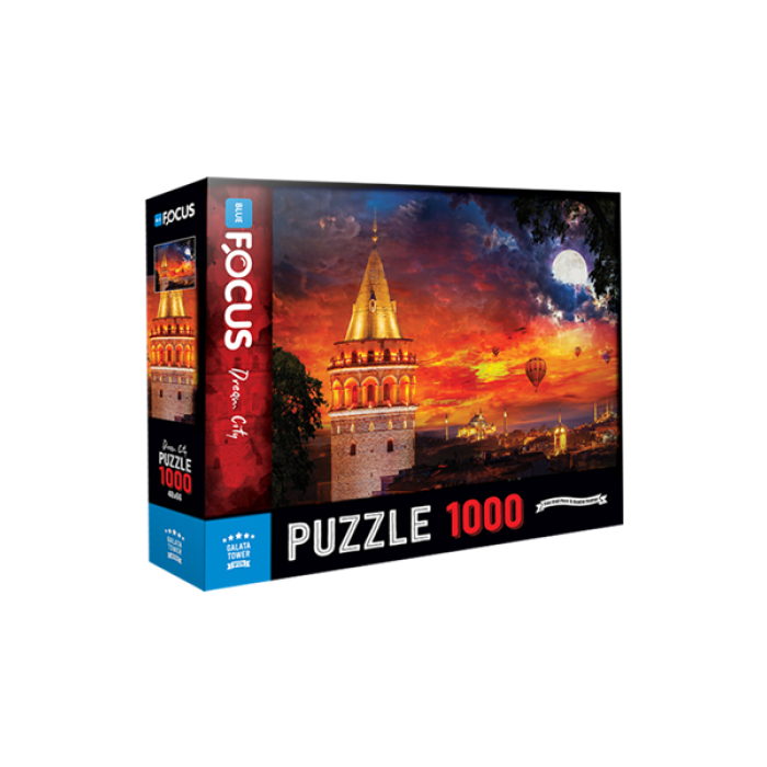 1000 Parça - Galata Tower Galata Kulesi Blue Focus Games