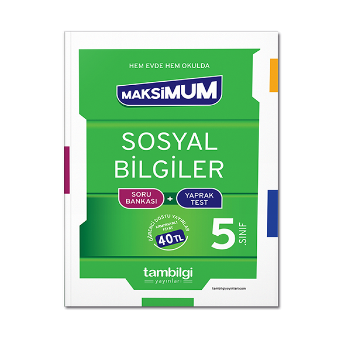 5. Sınıf Sosyal Bilgiler Soru Bankası + Yaprak Test Tambilgi Yayınları