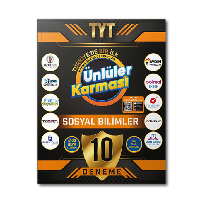 TYT Sosyal Bilimler 10 Karma Deneme Ünlüler Karması