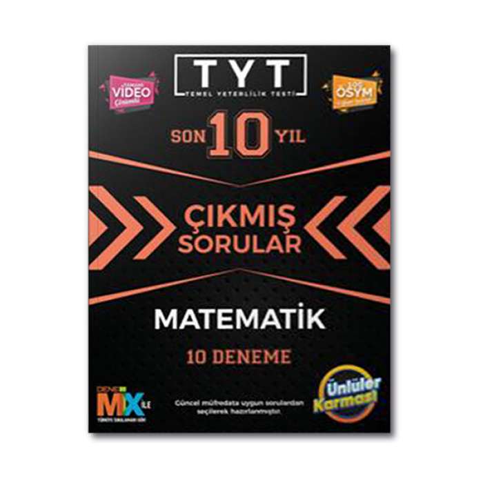 TYT Matematik Çıkmış Sorular Tıpkı Basım 10 Deneme Ünlüler Karması