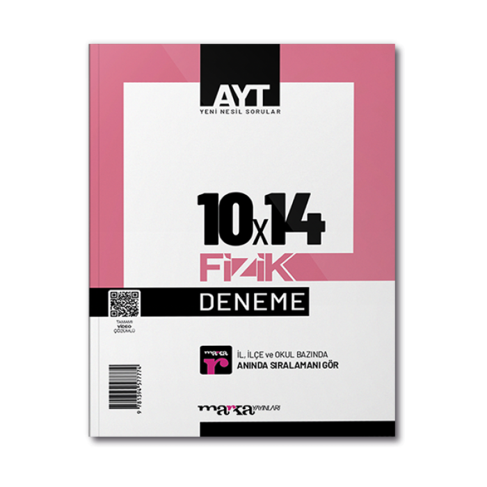 AYT Fizik 10x14 Deneme Tamamı Video Çözümlü Marka Yayınları