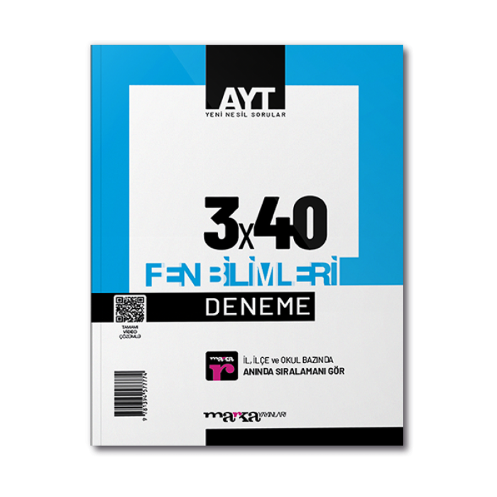 2023 AYT Fen Bilimleri 3x40 Deneme Marka Yayınları