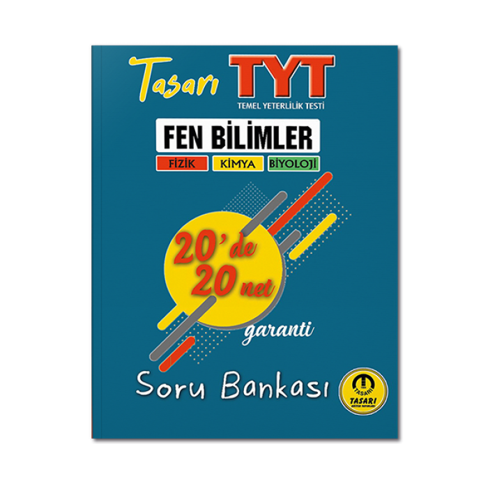 2022 TYT Fen Bilimleri 20 de 40 Net Soru Bankası Tasarı Eğitim Yayınları