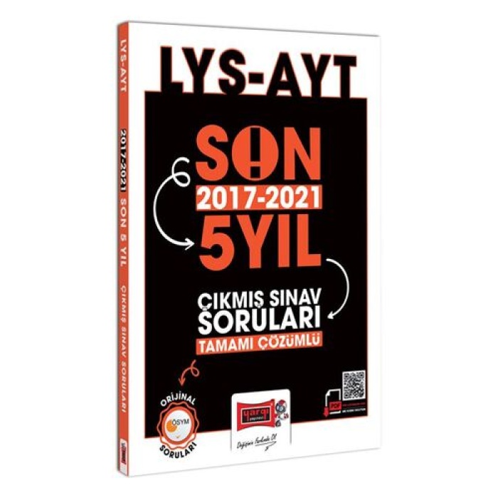 Yargı Yayınları AYT Son 5 Yıl (2017-2021) Tamamı Çözümlü Çıkmış Sınav Soruları