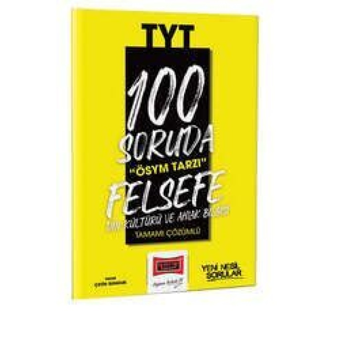 Yargı Yayınları 2023 100 Soruda ÖSYM Tarzı TYT Felsefe Din Kültürü ve Ahlak bilgisi Tamamı Çözümlü Soru Bankası