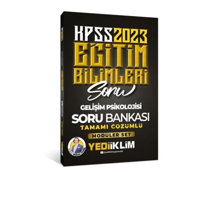 Yediiklim Yayınları 2023 KPSS Eğitim Bilimleri Gelişim Psikolojisi Tamamı Çözümlü Soru Bankası (Modüler Set İçerisindeki)