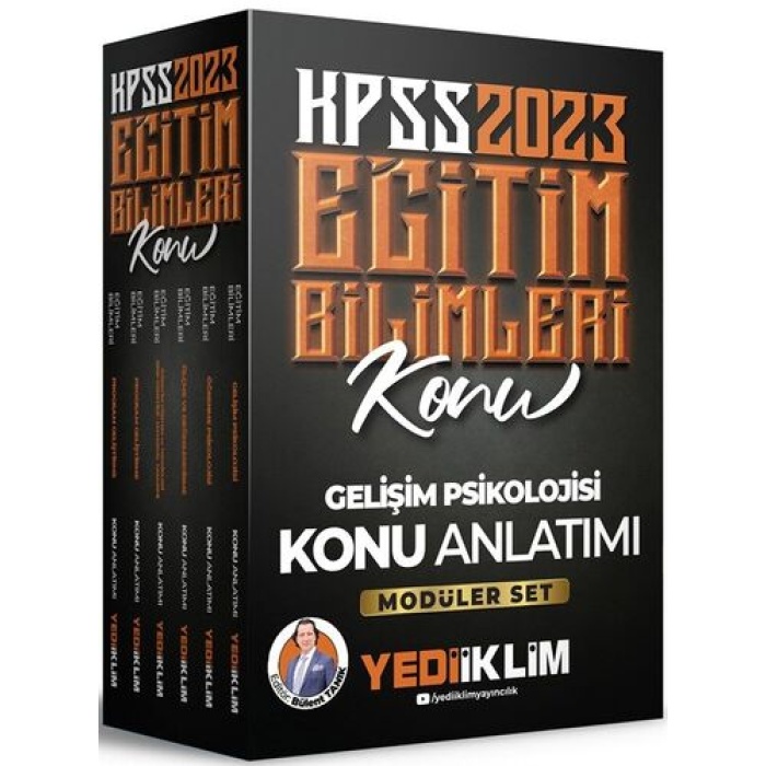 Yediiklim Yayınları 2023 KPSS Eğitim Bilimleri Konu Anlatımlı Modüler Set