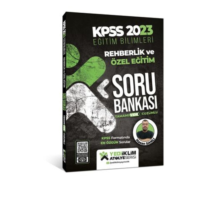 Yediiklim Yayınları 2023 KPSS Eğitim Bilimleri Atölye Serisi Rehberlik ve Özel Eğitim Tamamı Video Çözümlü Soru Bankası