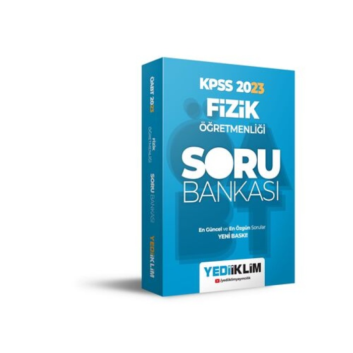 Yediiklim Yayınları 2023 ÖABT Fizik Öğretmenliği Soru Bankası