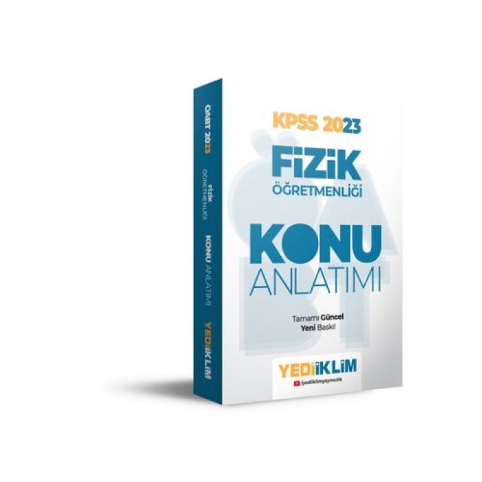 Yediiklim Yayınları 2023 ÖABT Fizik Öğretmenliği Konu Anlatımı