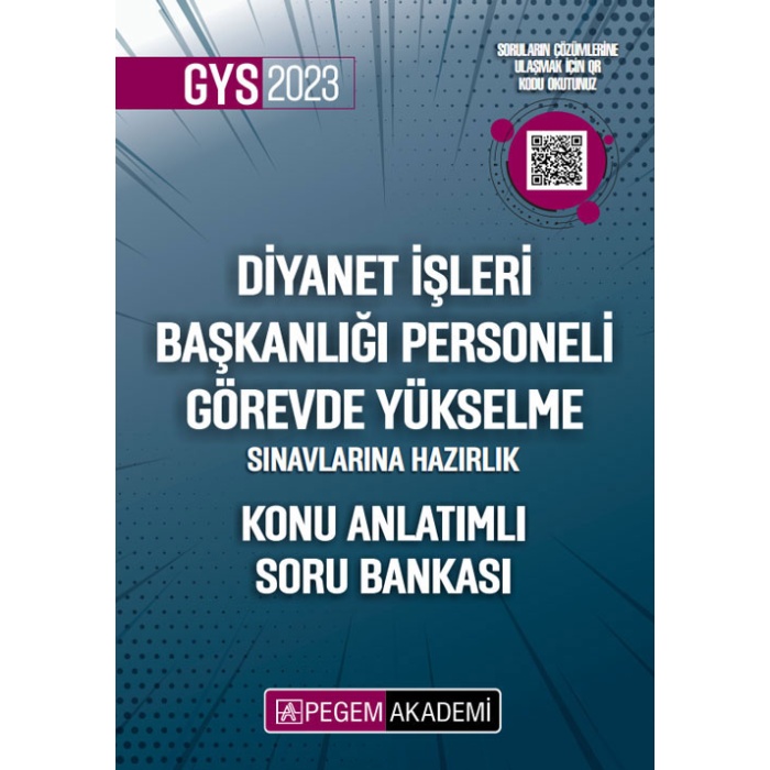 2023 Diyanet İşleri Başkanlığı Personeli Görevde Yükselme Sınavlarına Hazırlık Konu Anlatımlı Soru B