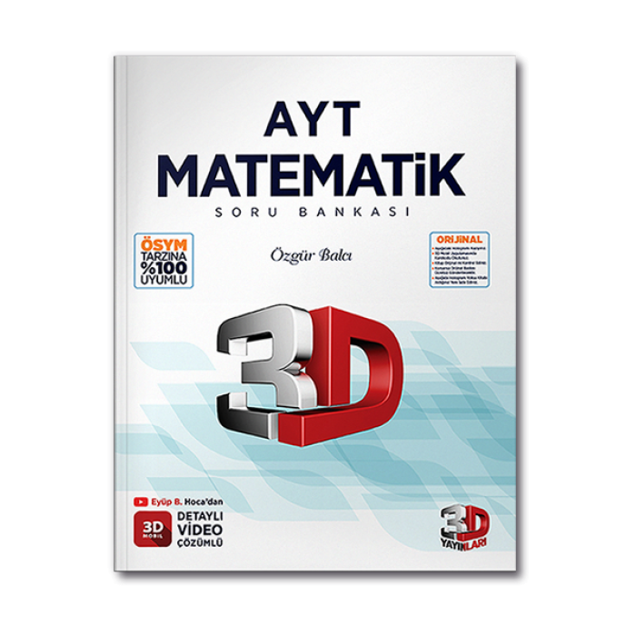 2023 AYT 3D Matematik Soru Bankası 3D Yayınları