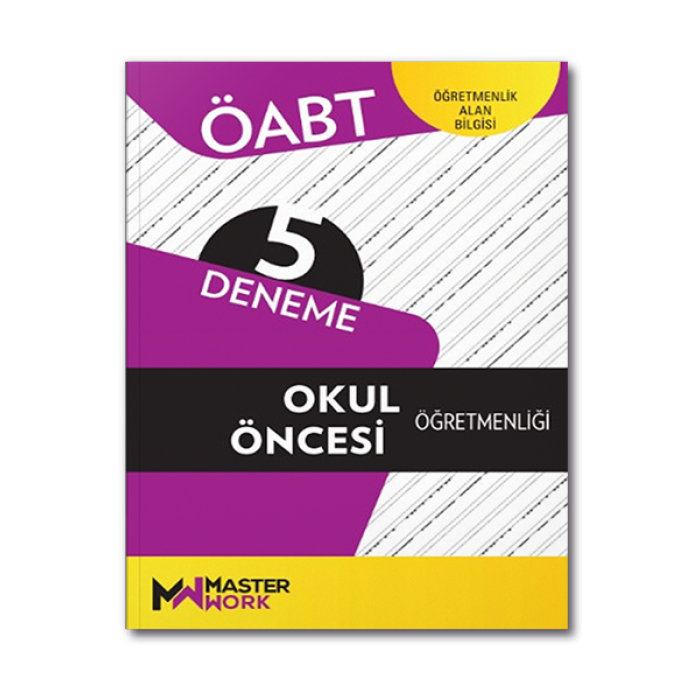 2023 ÖABT Okul Öncesi 5 Deneme MasterWork Yayınları