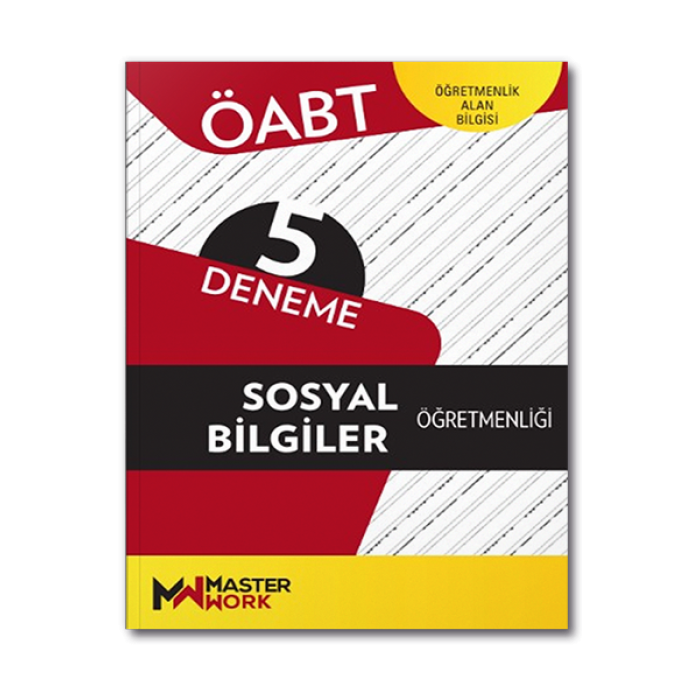 2023 ÖABT Sosyal Bilgiler 5 Deneme MasterWork Yayınları