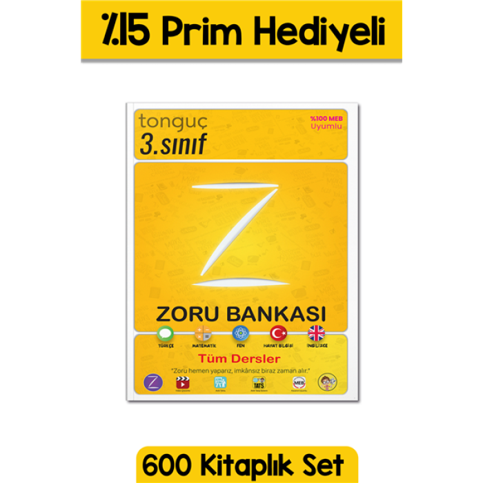 3. Sınıf Tüm Dersler Zoru Bankası - 600 Adet