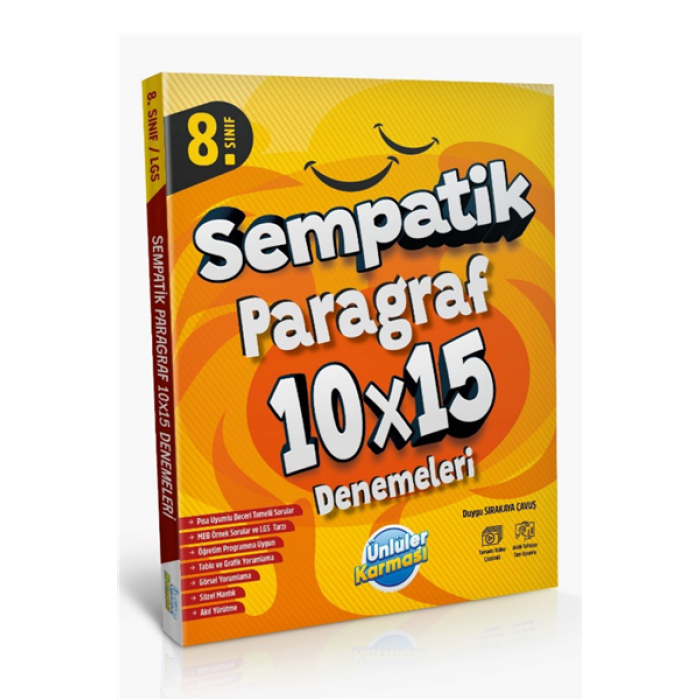 8.Sınıf LGS Paragraf 10x15 Deneme Ünlüler Karması