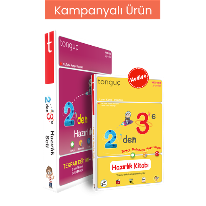 2den 3e Hazırlık Seti 10lu Paket (2 adet Hazırlık Kitabı Hediyeli)