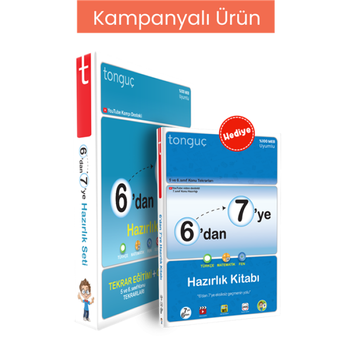 6dan 7ye Hazırlık Seti 10lu Paket (4 adet Hazırlık Kitabı Hediyeli)