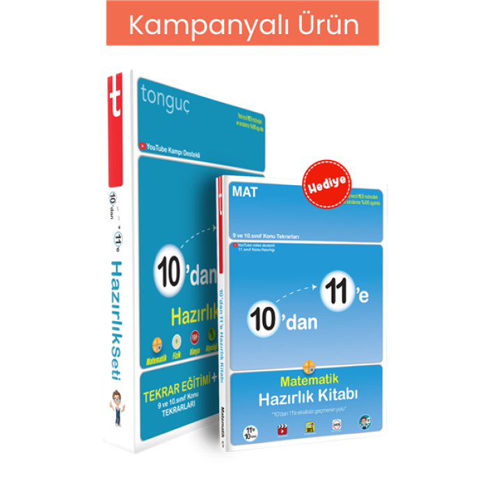 10dan 11e Hazırlık Seti 10lu Paket (3 adet Hazırlık Kitabı Hediyeli)