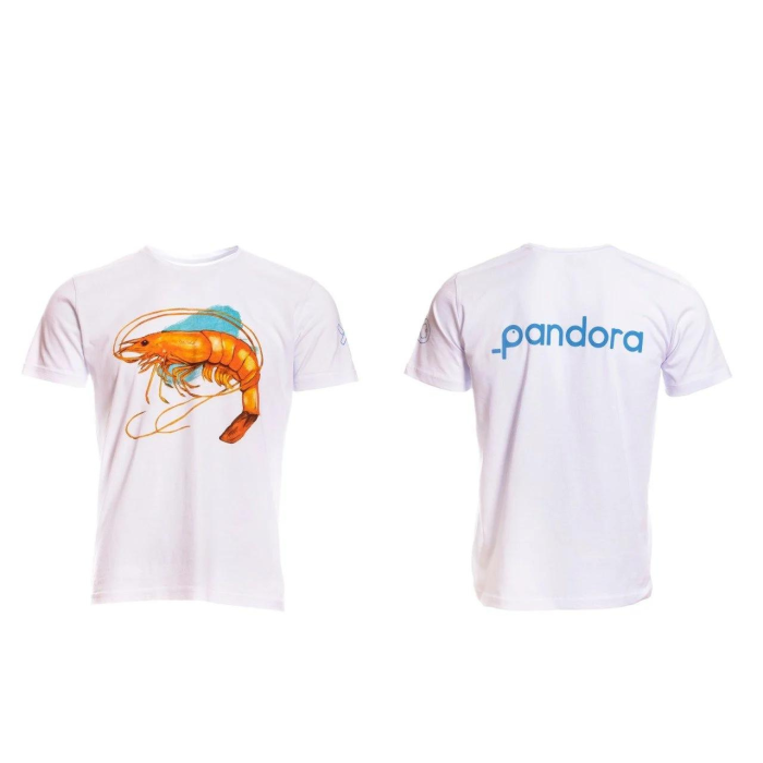 Pandora T-Shirt Whıte&Shrimp