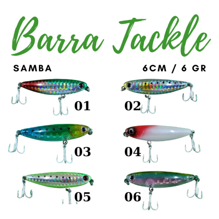 Barra Tackle Samba 6cm 6gr  Su Üstü Maket Balık
