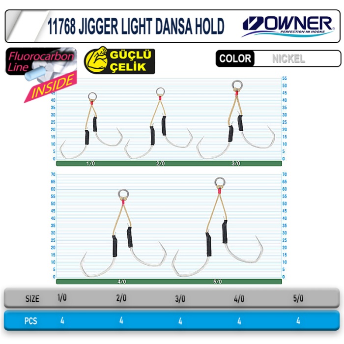 Cultiva 11768 Jigger Light Dansa Hold (Asist İğne)