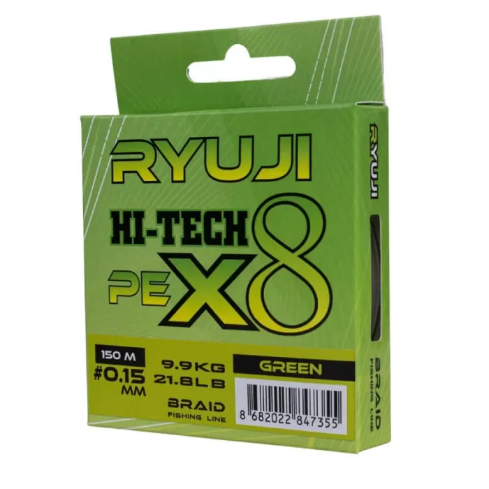 Ryuji Hi-Tech X8 150 m Green İp Misina