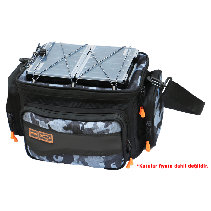 Fujin Black Camo Helper Bag - Balıkçı Çantası