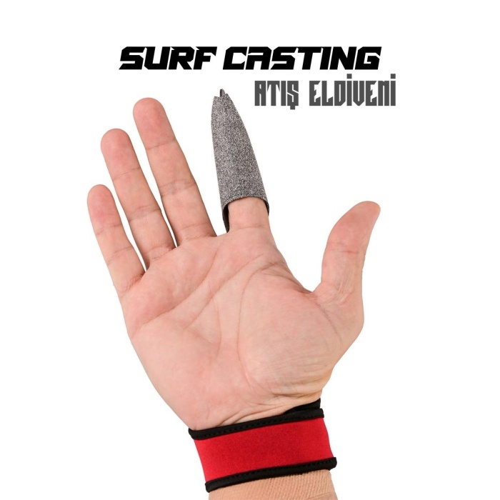 Fujin Pro Angler Surf Casting Atış Eldiveni Red