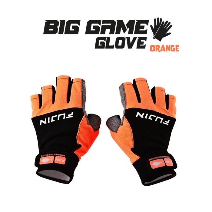 Fujin Pro Angler S24 Big Game Gloves Orange