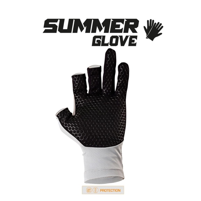 Fujin Pro Angler S24 Summer Gloves Grey