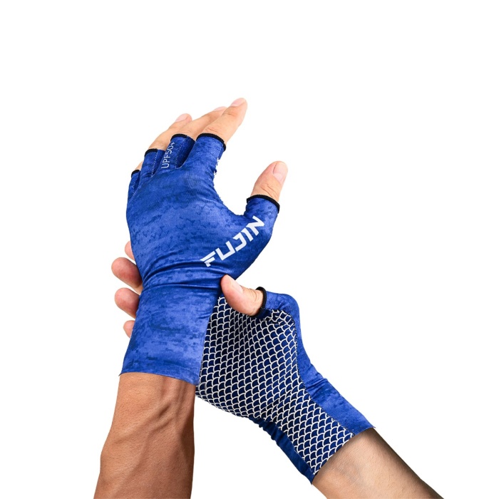 Fujin Pro Angler Summer Gloves Blue