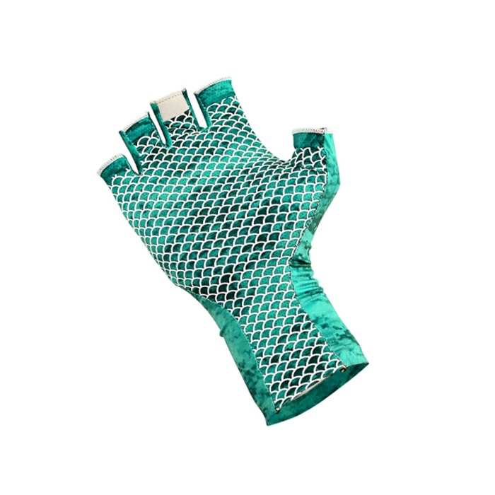 Fujin Pro Angler Summer Gloves Green