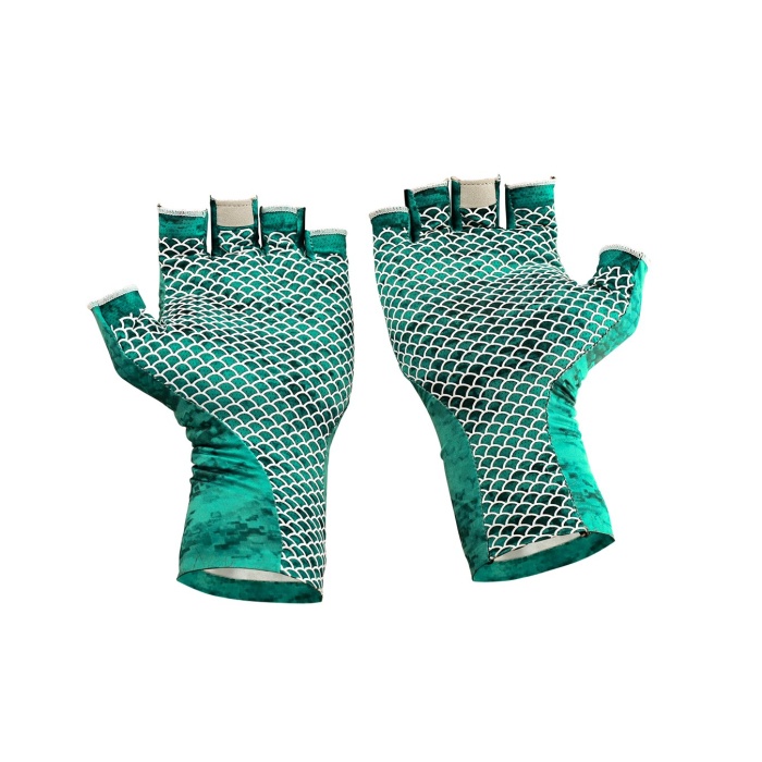 Fujin Pro Angler Summer Gloves Green