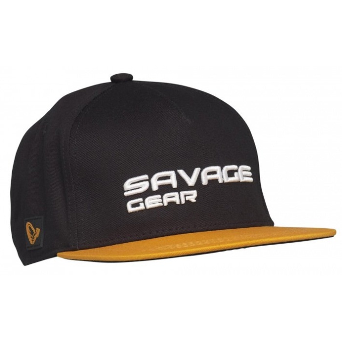 Savage Gear Flat Peak 3D Logo Cap One Size Black