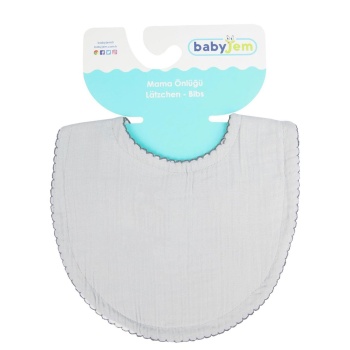 BabyJem Bürümcük Müslin Önlük 811 Gri