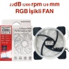 RGB 12 Cm Ledli IŞIKLI Kasa Fanı Platoon Pl-9906