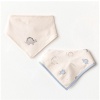 Andywawa AC25923 Bibs Dino 2Li Bebek Fular Beige