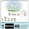 Sleepy Bio Natural Premium Plus Mega Normal Ped 46 Adet