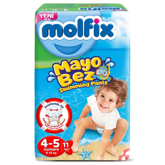 Molfix Mayo Bez 4-5 Beden 9-15 Kg 11 Adet