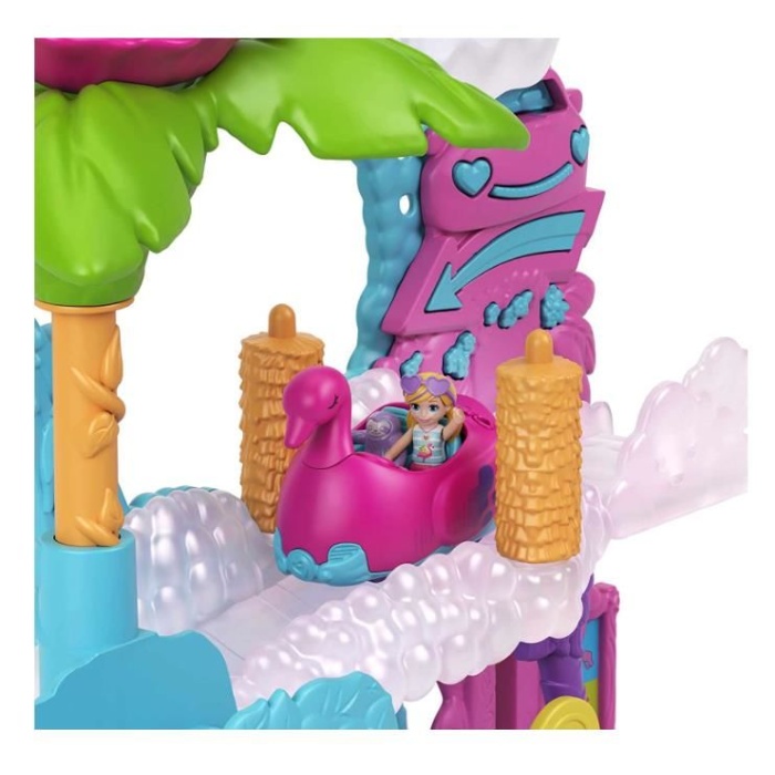 Polly Pocket Flamingo Araba Su Eğlencesi Seti HHJ05-HJL60